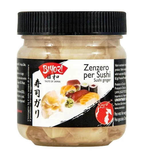 Zenzero in salamoia per sushi Biyori 190 g.